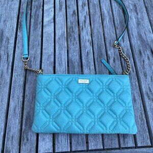 Kate Spade robin's egg blue small crossbody